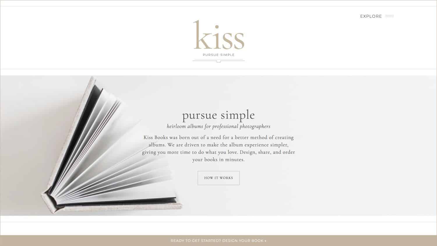 You Think You Want A Logo. What You Need Is A Legacy. Kiss Books Website.