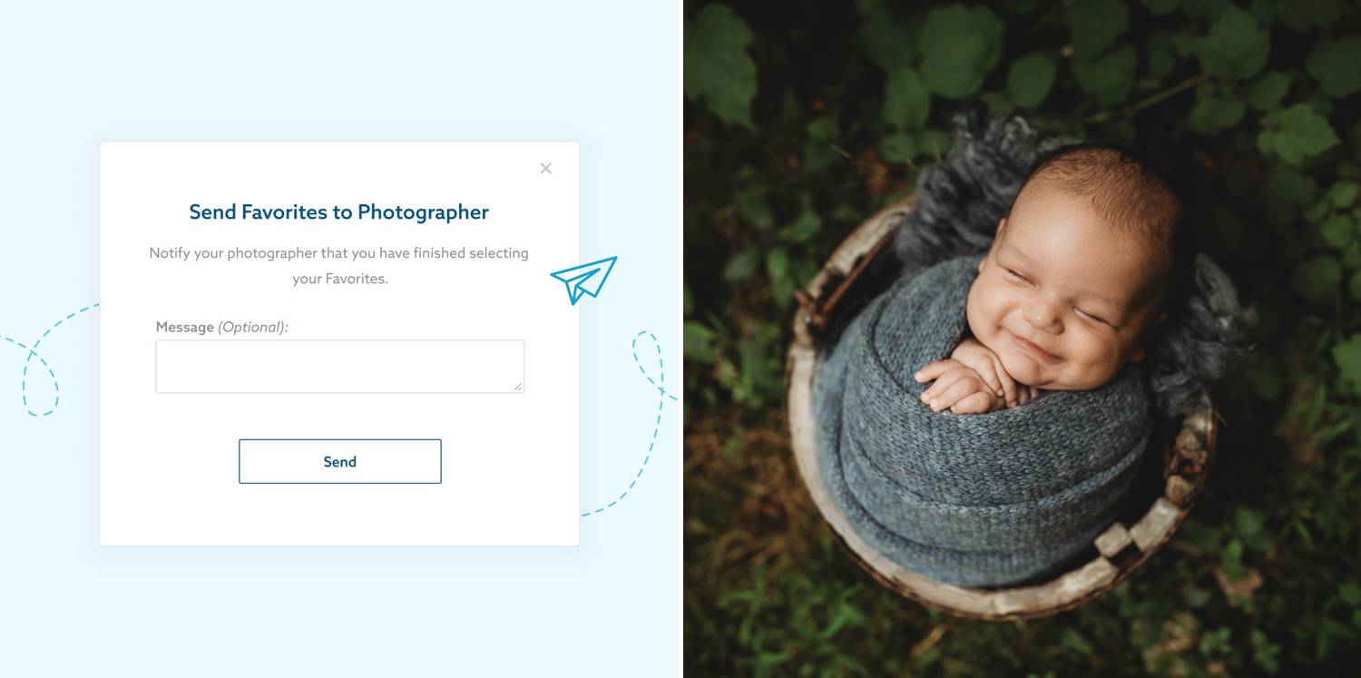 How to send Favorites to your photographer in ShootProof