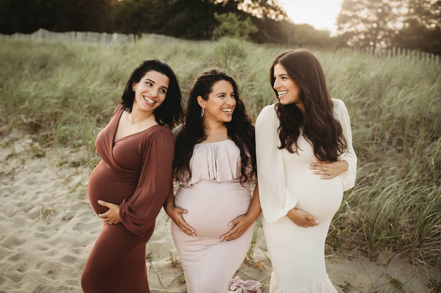 Three pregnant sisters