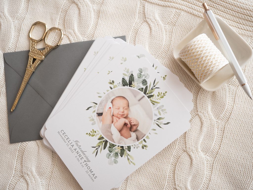 custom baby cards