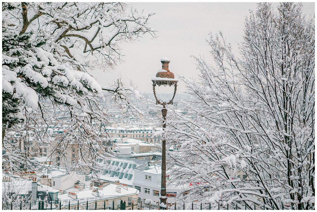 paris in the snow