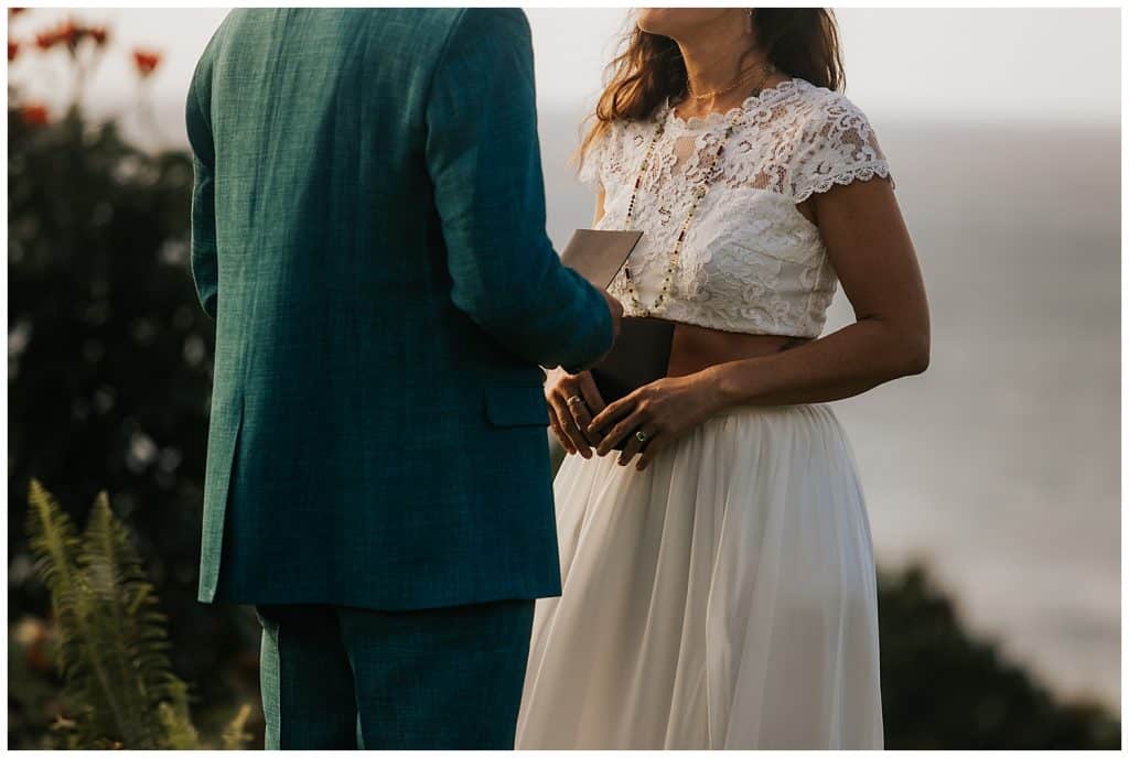 exchanging vows