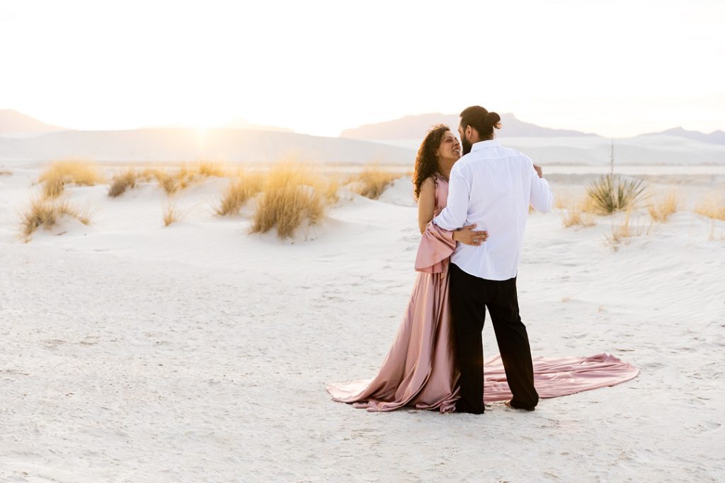 couple in desert