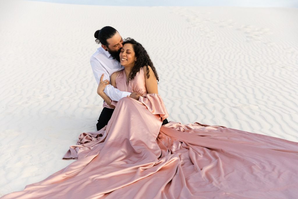 couple in desert