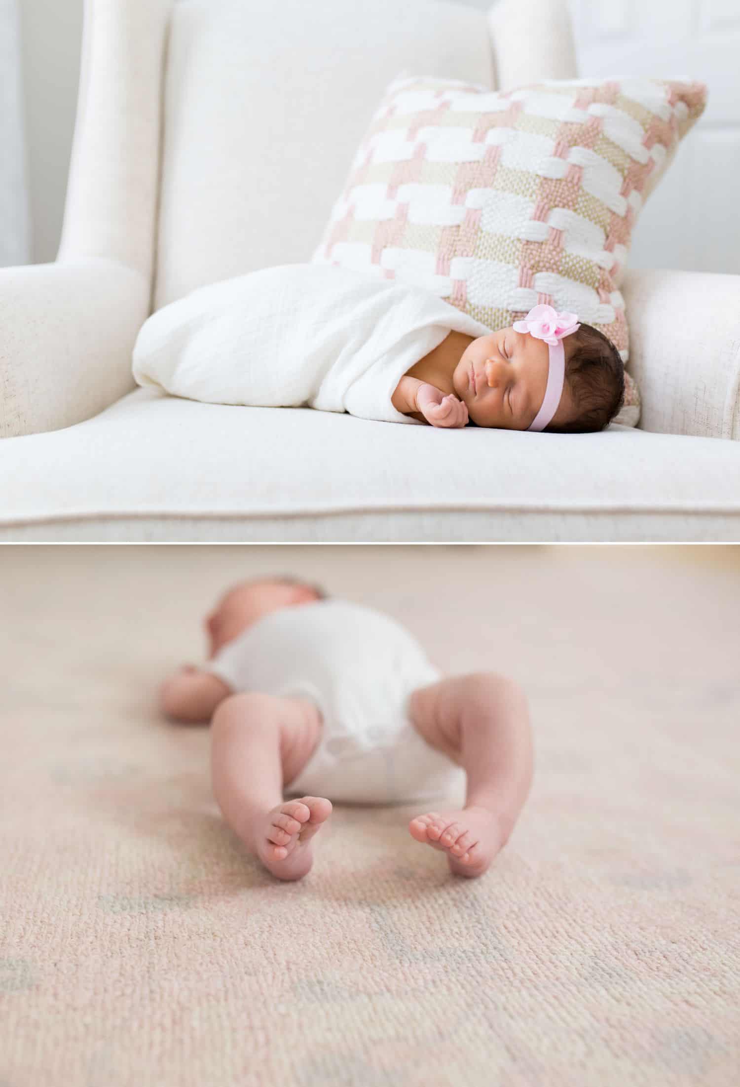 How To Get More Photography Clients? Start Saying No! - In-home baby photography by Jenny Perry.