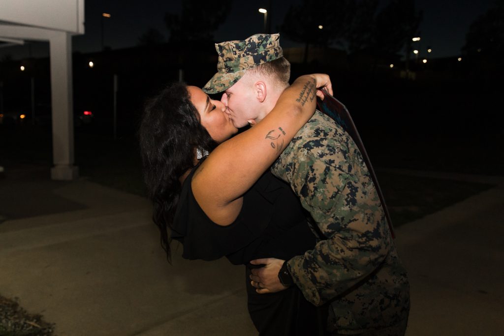 couple kissing