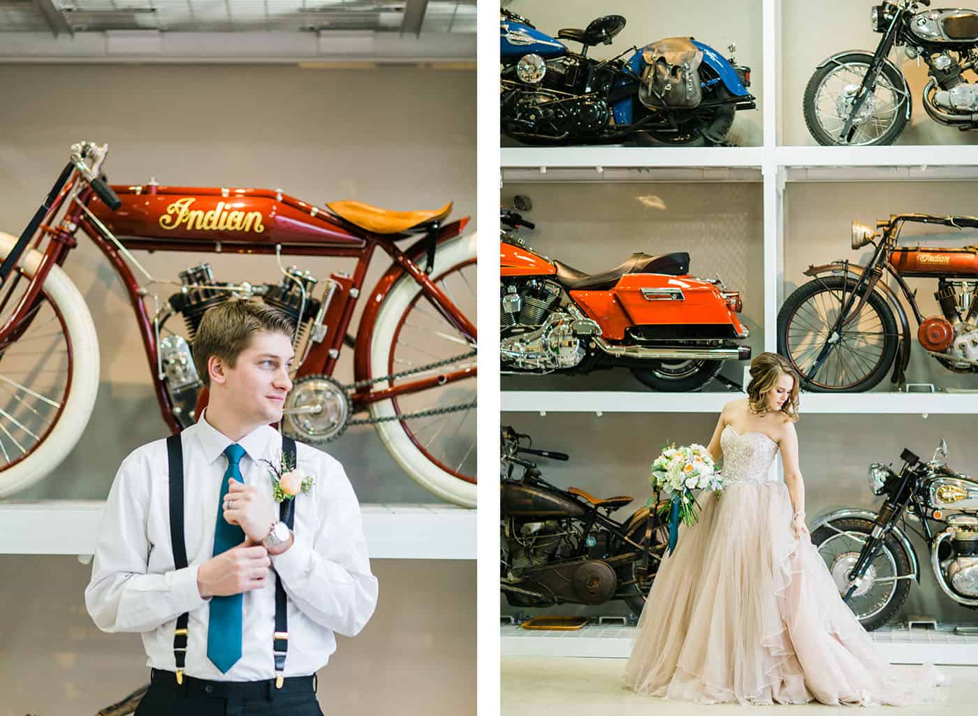 vintage motorcycles bride groom rachael osborn client questions